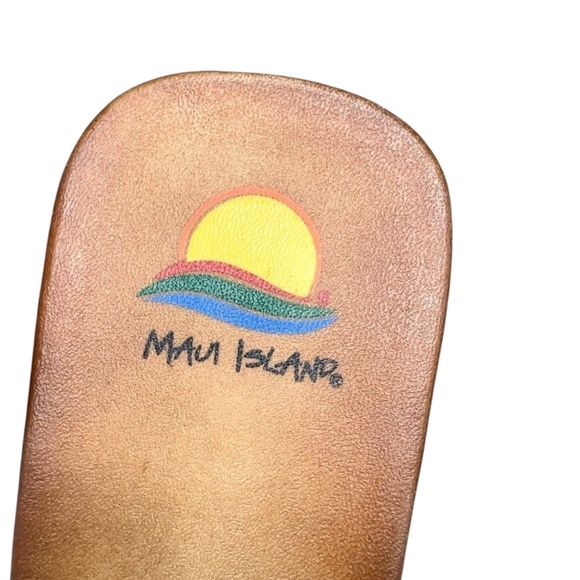 Maui Island Sandals White Size 9 - Picture 8 of 8